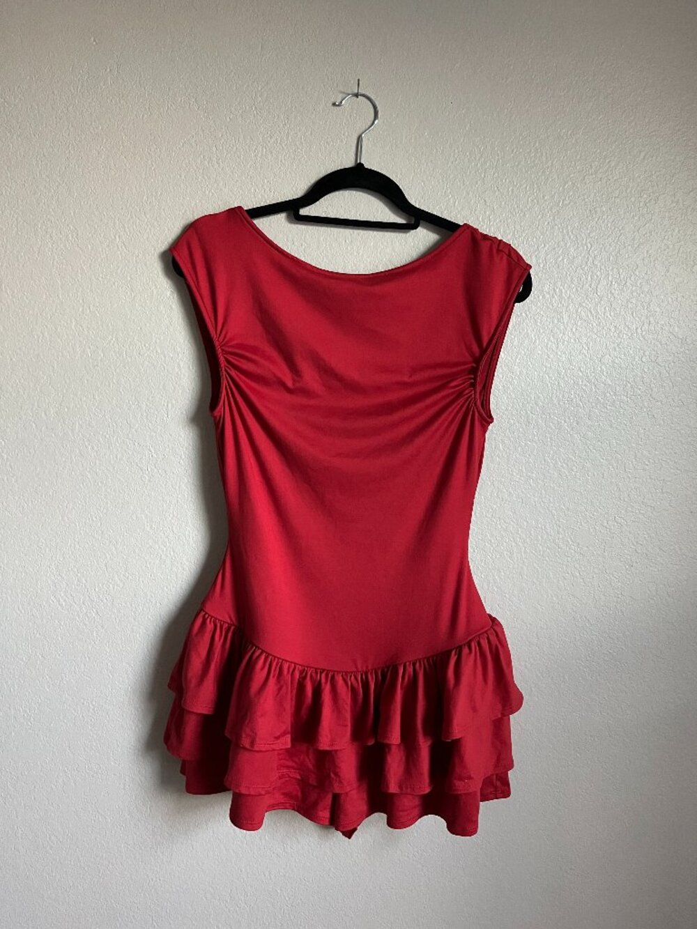 Urban Outfitters Kimchi Blue Layered Mini Dress Red My Mum Made It Frill Medium